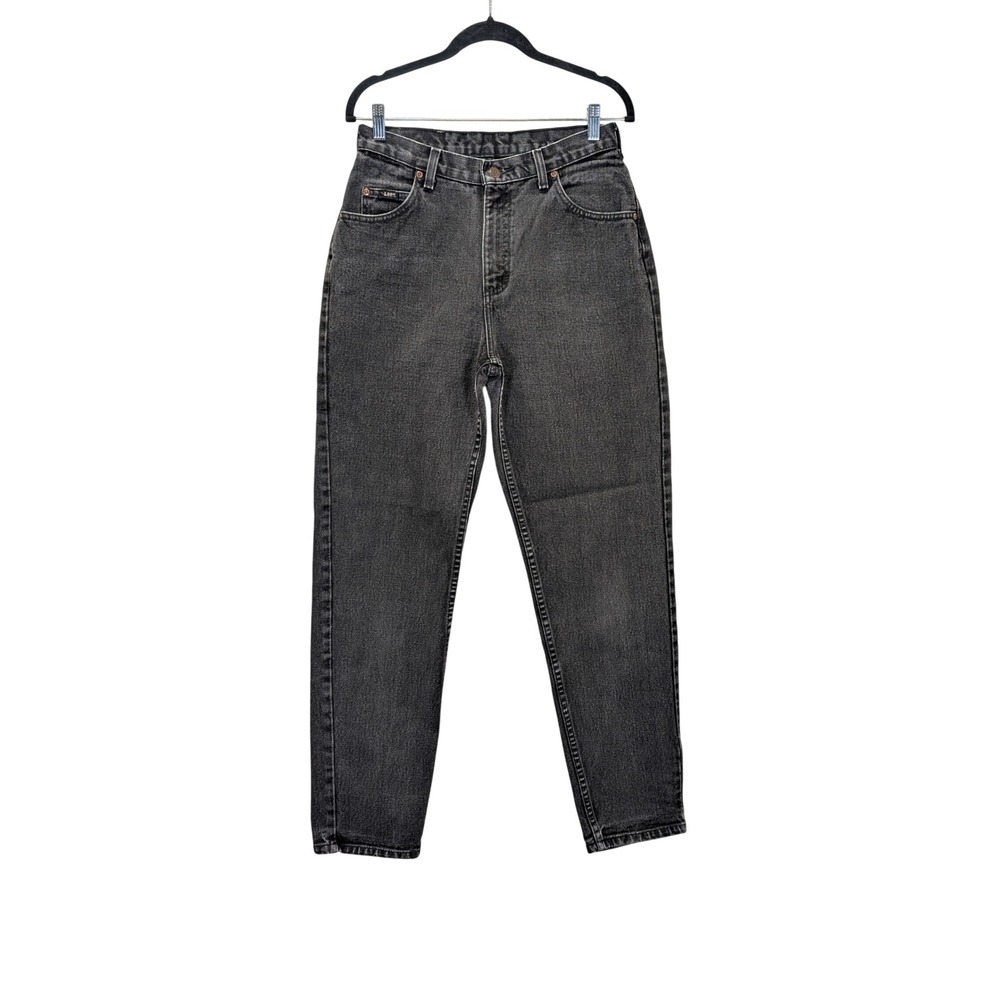 Vintage Lee MR Black Jeans Womens 12 Med‎ High Rise Mom Tapered
